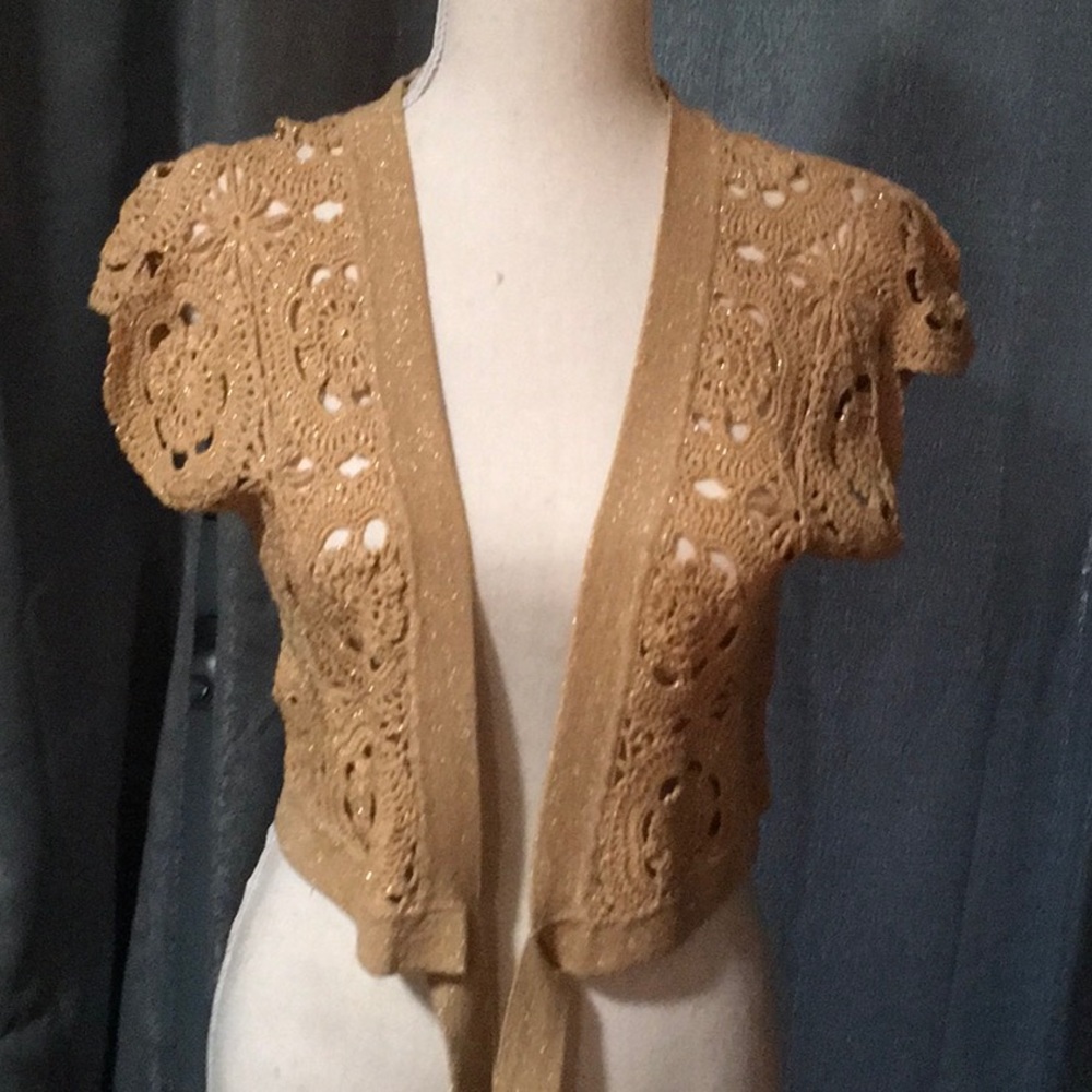 Inc gold sweater vest